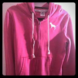 Victoria Secret pink zip up Hoodie